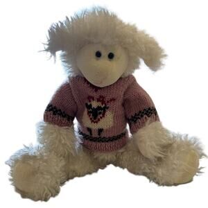 Boyds Bears & Friends Abbey Ewe 15" Plush Musical Lamb w/ Bearwear Sweater